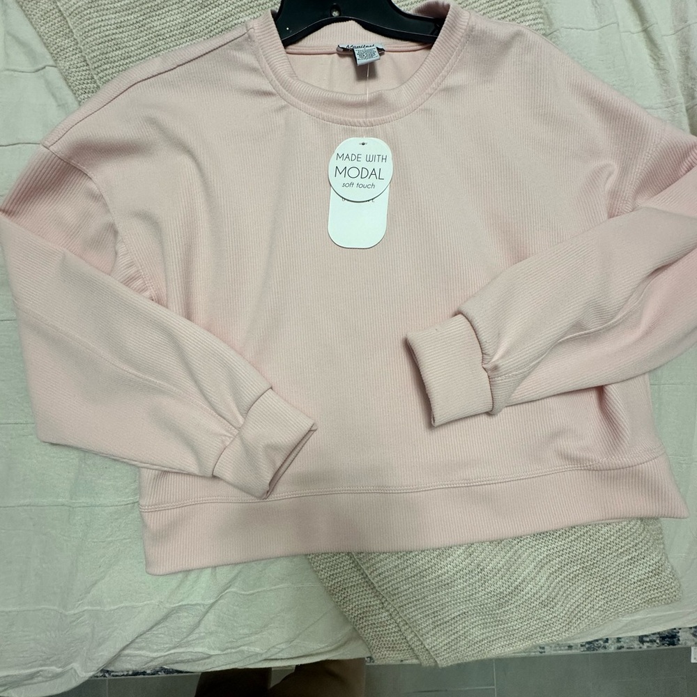 Pink crop Sweatshirt